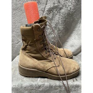 US Military Army Men’s 7 Wide Vibram Sole Coyote Combat Boots Military Tan